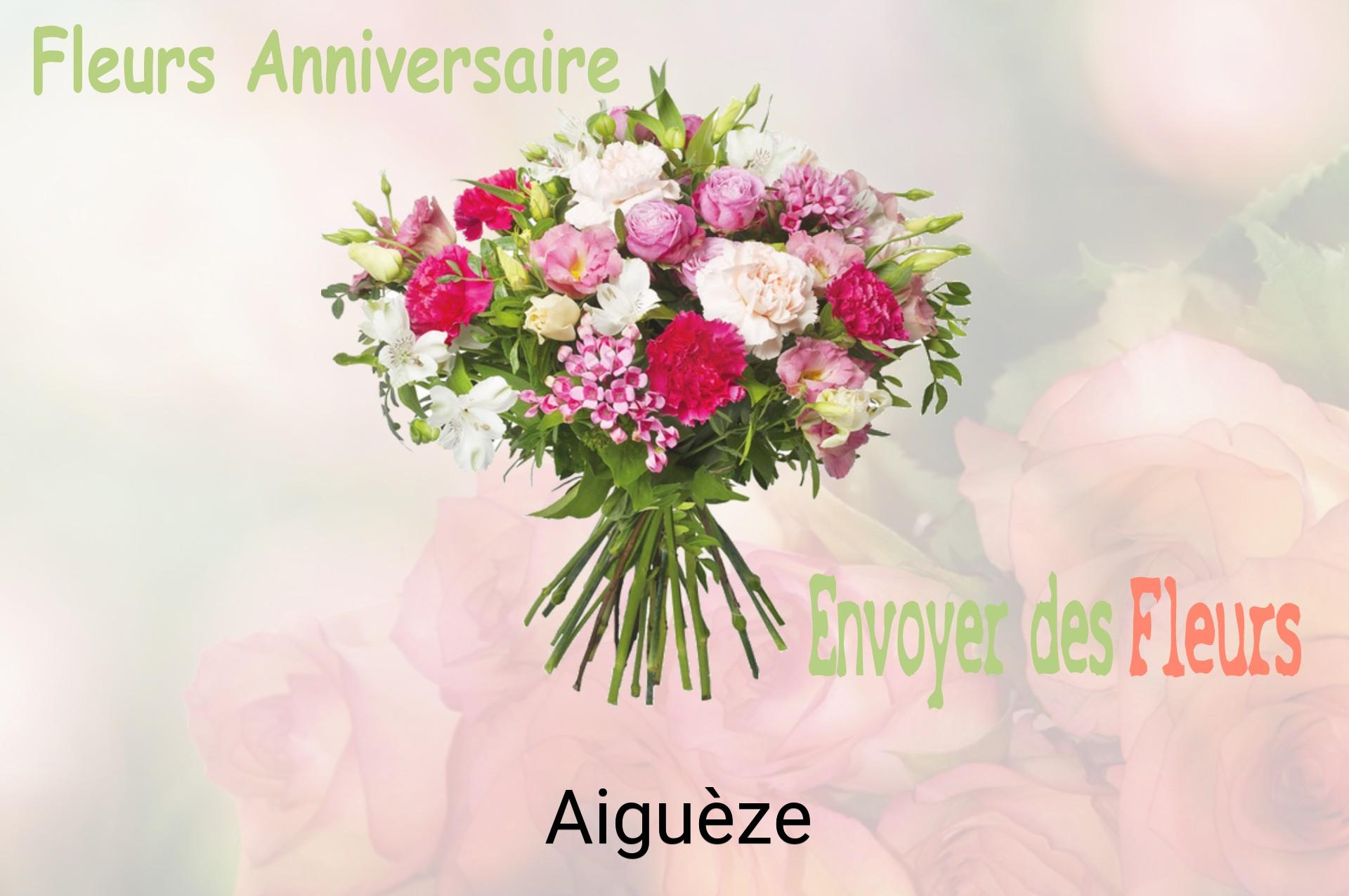 Bouquet de fleurs d’anniversaire livré à Aiguèze